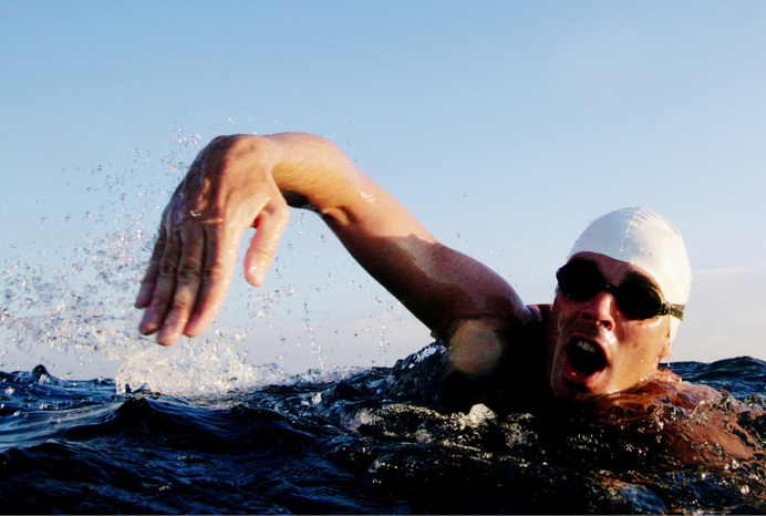 Head above water feature